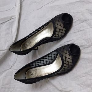 Elegant black dress shoes